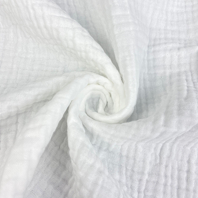 Kain Kasa Krep Katun Murni Lembut Lebar 57 Inch Ramah Kulit