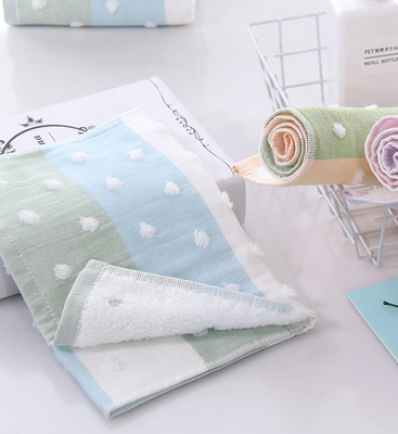 Vivid Pattern Crepe 100 Cotton Jacquard Fabric Tiga Lapisan