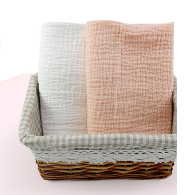 Bernapas Enam Lapisan Grade A Crinkle Cotton Gauze Fabric Untuk Kantong Tidur