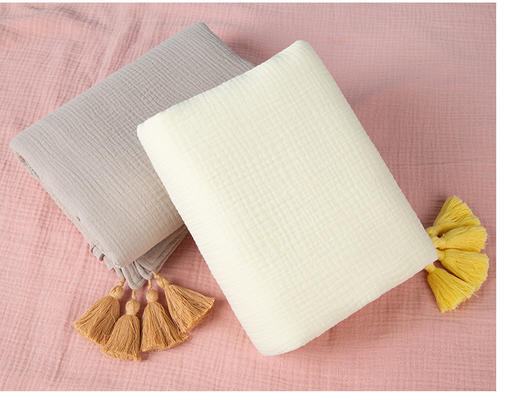 165X135 Kain Kasa Krep Popok Kasa Twistless 4 Lapisan 220GSM