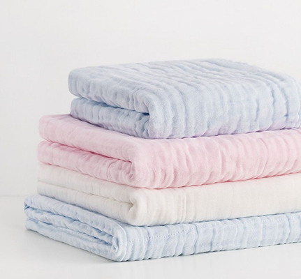 Fluffy 144X116 40S Kain Kasa Membedung Tebal 6 Lapisan Untuk Anak-Anak