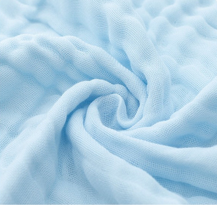 Kain Kasa Swaddle Biru Multi Layer 40S 220GSM Penyerapan Air Instan
