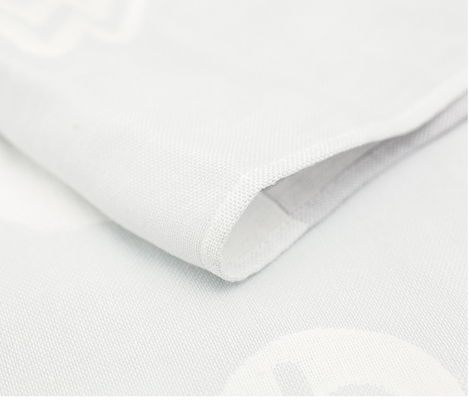 Lapisan Ganda Kain Katun Jacquard Berwarna-warni Pola Jelas 130gsm