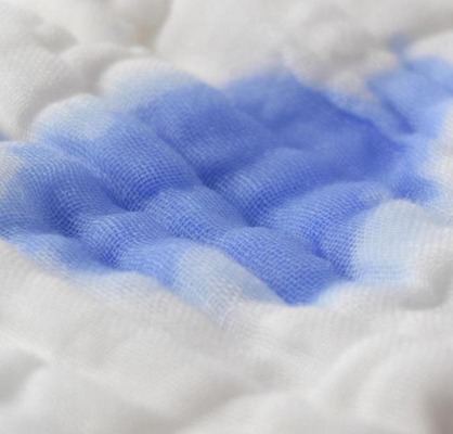 100% Cotton Swaddle Fabric Empat Lapisan 215gsm Selimut Tidur Bayi Baru Lahir