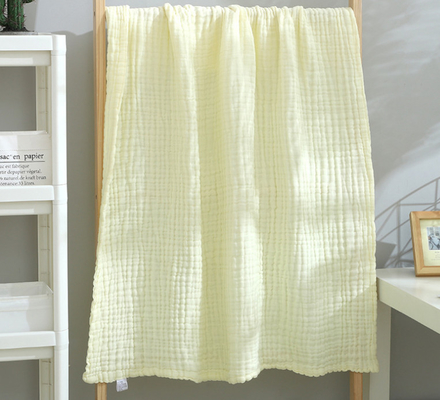 32S Kerut Putih Kain Kasa Bayi Tanpa Agen Fluorescent Fiber Crepe