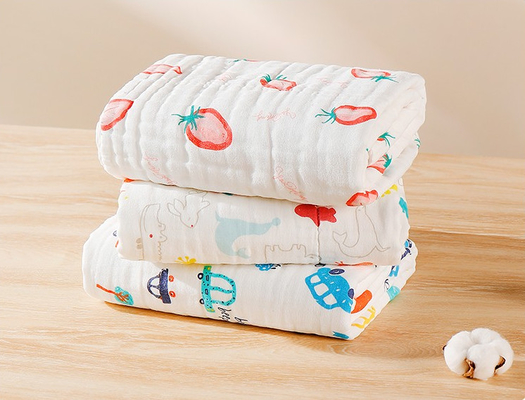 Kain Kasa Bedong Anak 40S Bermotif Non Irritating Biodegradable