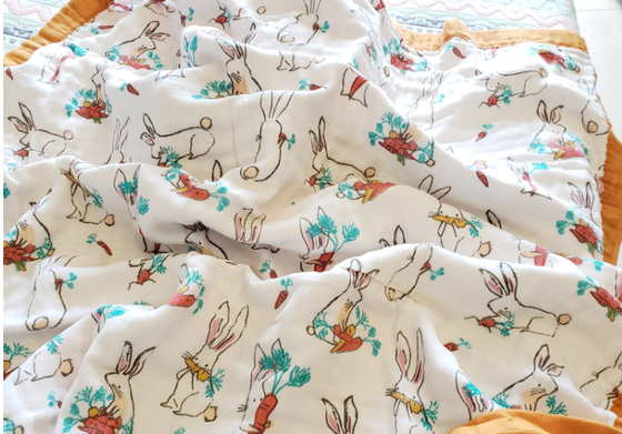 Kain Kasa Bayi Kustom Dicetak 180GSM Alami Tahan Sinar Ultraviolet