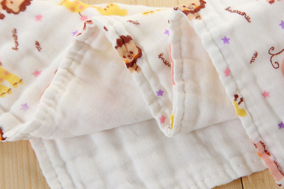 Kain Kasa Bedong Crepe Kelas Bayi Tiga Lapisan Tetap Hangat