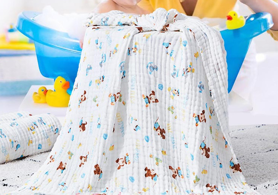 Animal Print Woven Crepe Printed Gauze Fabric 100m / Roll Fluffy Nyaman