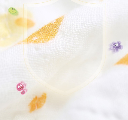 100% Cotton Printed Gauze Fabric 100 meter / roll Tanpa Agen Neon
