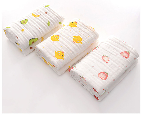 100% Cotton Printed Gauze Fabric 100 meter / roll Tanpa Agen Neon