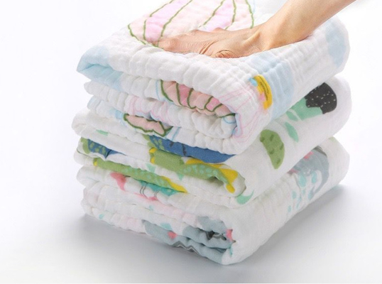 Bayi 40S Katun Murni 4 Lapisan Kain Kasa Untuk Pakaian Bayi Baru Lahir anti statis