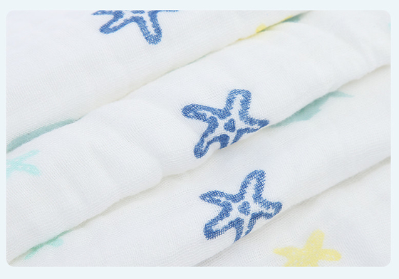 Bayi 40S Katun Murni 4 Lapisan Kain Kasa Untuk Pakaian Bayi Baru Lahir anti statis