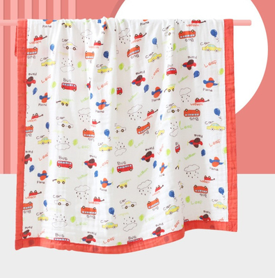 Lovely Animals Printing 4 Lapisan Kain Kasa 200gsm Tanpa Agen Neon