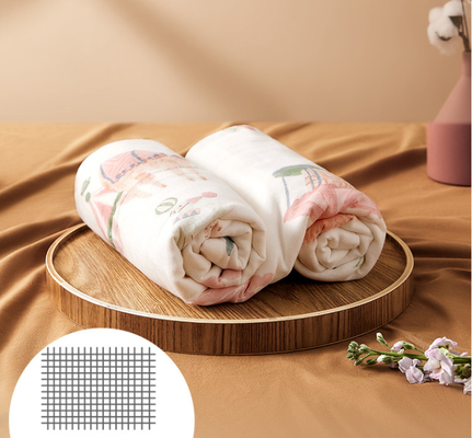 Lovely Animals Printing 4 Lapisan Kain Kasa 200gsm Tanpa Agen Neon