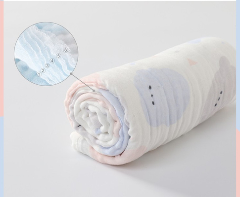 Kain Kain Kasa Fluffy 40S 250GSM Kain Penyerapan Air Yang Baik Bayi