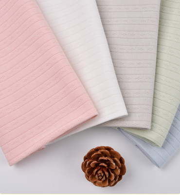 Kain Kasa Alami Katun Antibakteri Lengkap 40S Knit Double Bar Jacquard