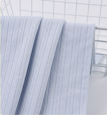 Kain Kasa Alami Katun Antibakteri Lengkap 40S Knit Double Bar Jacquard