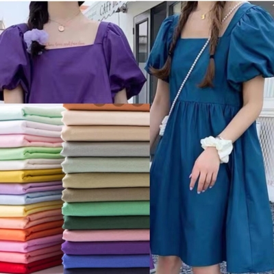 40SX40S 140X100 Gaun Katun Kain 135-142GSM Woven Man Kemeja Wanita Rok Kain