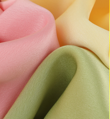 Noble Satin Glossy Polyester Kain Gaun Pans tiruan Sutra