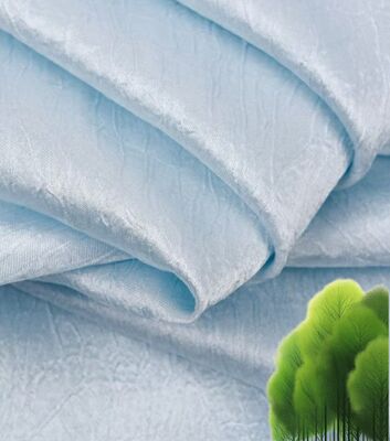 110GSM Satin Crinkle Fabric - Polyester Ringan Seperti Sutra dengan Tekstur Kringle untuk Gaun Elegan