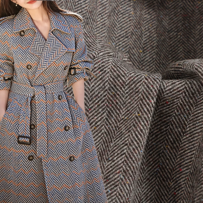 225 GSM Herringbone 50% Kain Jas Wol – Keanggunan Abadi Dengan Gaya Eropa yang Mulia