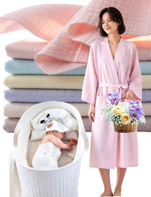 100% Kain Gelap Ganda Baja Kain Muslin Bayi Kain Gelap Baja