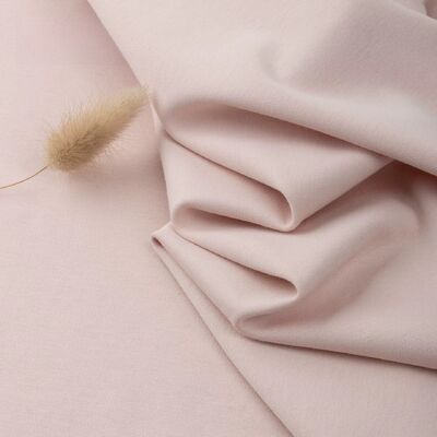 91% Baju 9% Spandex Double Knit Fabric 280gsm dengan ketahanan keriput tinggi untuk jaket dan hoodie premium