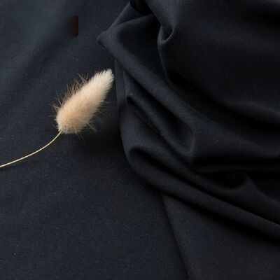 91% Baju 9% Spandex Double Knit Fabric 280gsm dengan ketahanan keriput tinggi untuk jaket dan hoodie premium