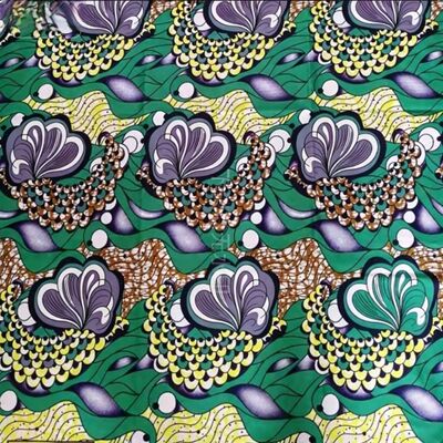 Kain Cetak Lilin Afrika 100% Katun Premium dengan Warna Cerah dan Lebar 115cm