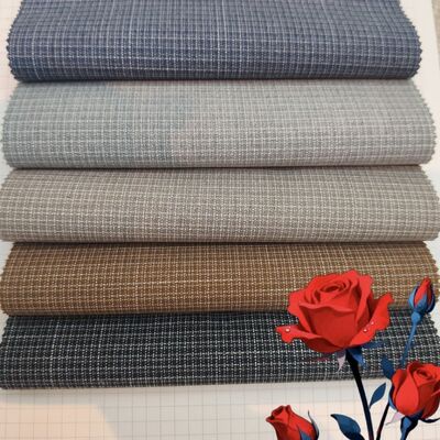 70% poliester 27% rayon 3% spandex 175gsm benang yang diwarnai kain untuk seragam