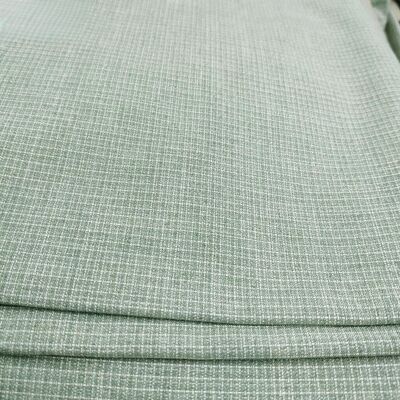 240gsm TR Suiting Fabric dengan pola cek halus - 85% Polyester 11% Rayon 4% Spandex Uniform Fabric