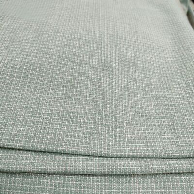 Kain Jas Yarn-Dyed Kotak-kotak 195gsm dengan 68% Poliester 30% Rayon 2% Spandex untuk Seragam