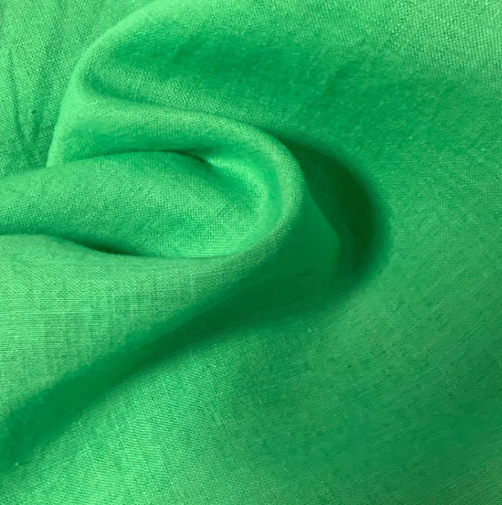 Kain Kasa Hijau Alami 32S Nyaman Kain Kasa Katun 120gsm Untuk Pakaian