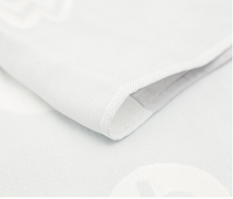 Lapisan Ganda Kain Katun Jacquard Berwarna-warni Pola Jelas 130gsm