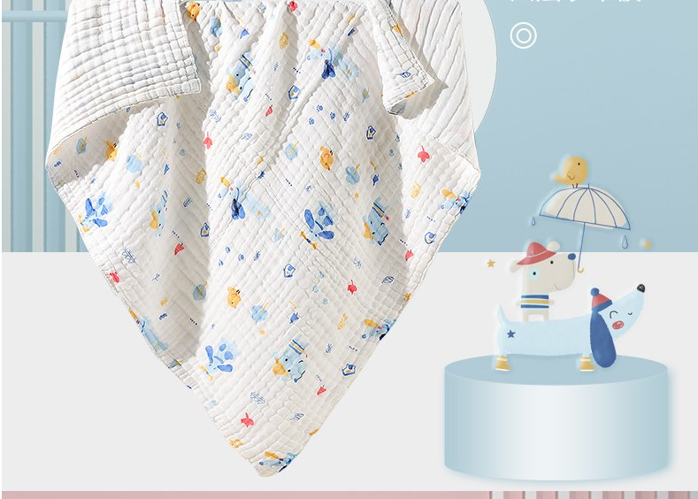 Animal Printing Kain Kasa Kapas Organik Membedung Bungkus Untuk Bayi Baru Lahir Berkelanjutan