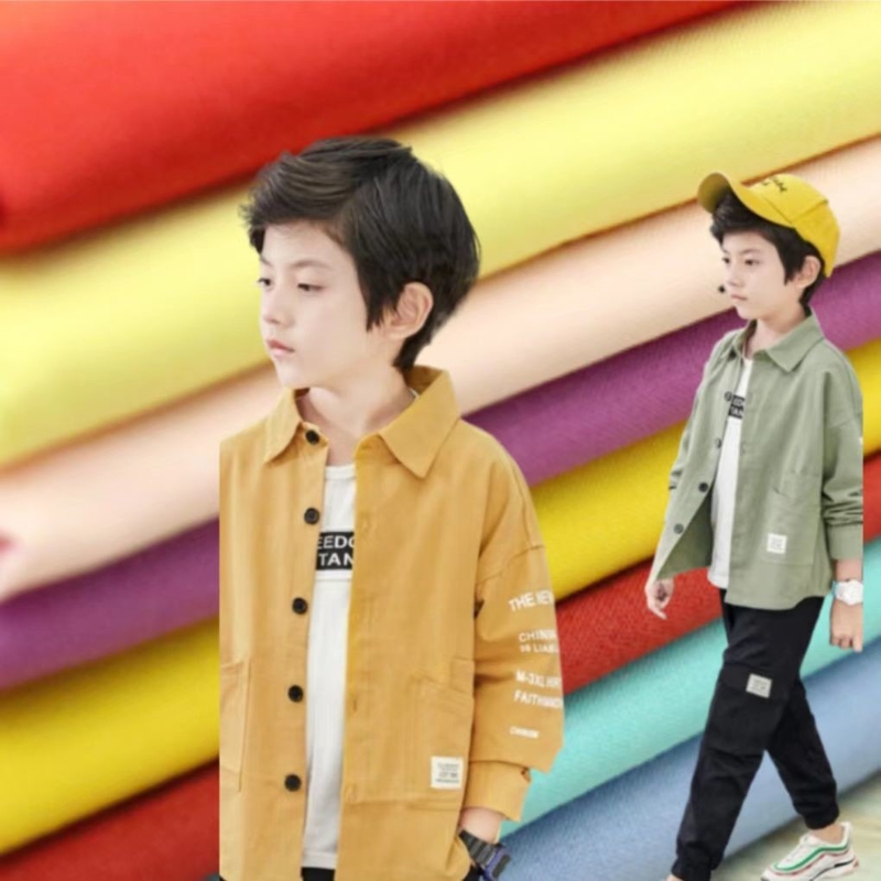 TC6535 Kain Seragam 130X 72 155GSM 32SX32S TC Polyester Cotton Woven Jacket Shirt Fabric