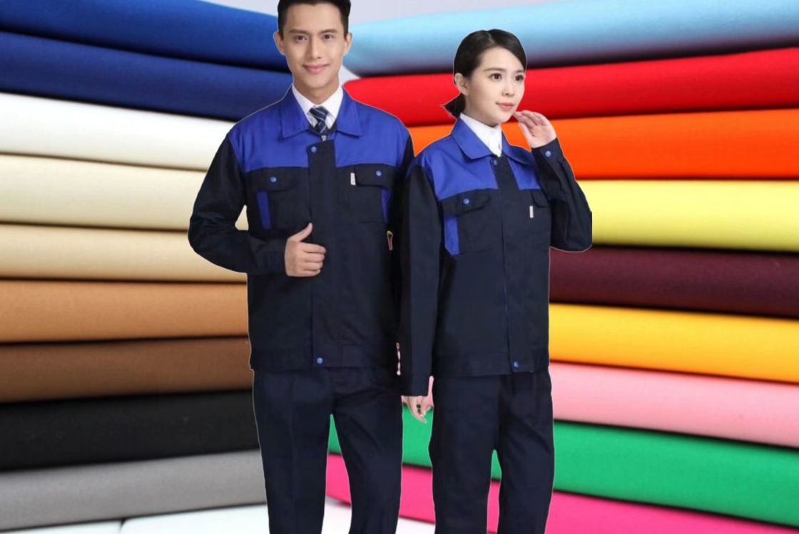 Poliester Tenunan Polos Kain Kanvas Mutiara 20% Viscose 23X23 88X54 260GSM Kostum Pramugari